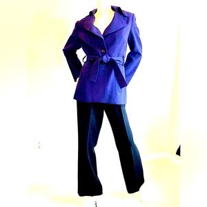 Nine West Regal Blue Jacket with Black Pants